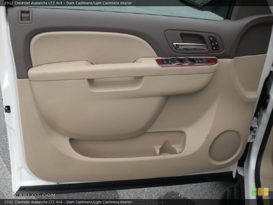 Dark Cashmere/Light Cashmere Interior Door Panel for the 2012 Chevrolet Avalanche LTZ 4x4 #54612834
