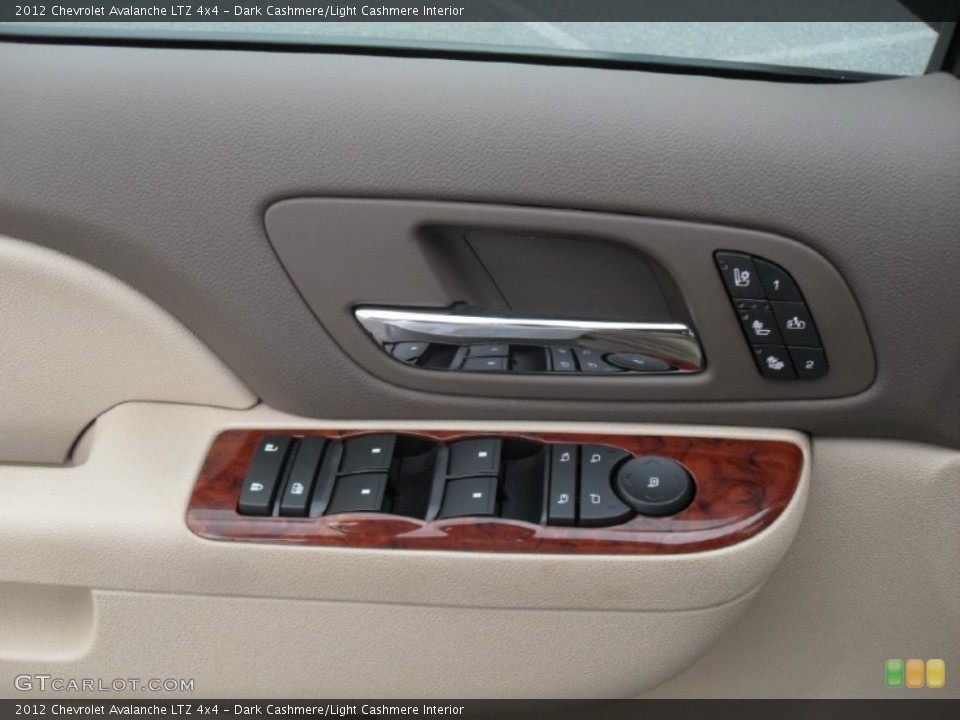 Dark Cashmere/Light Cashmere Interior Controls for the 2012 Chevrolet Avalanche LTZ 4x4 #54612843