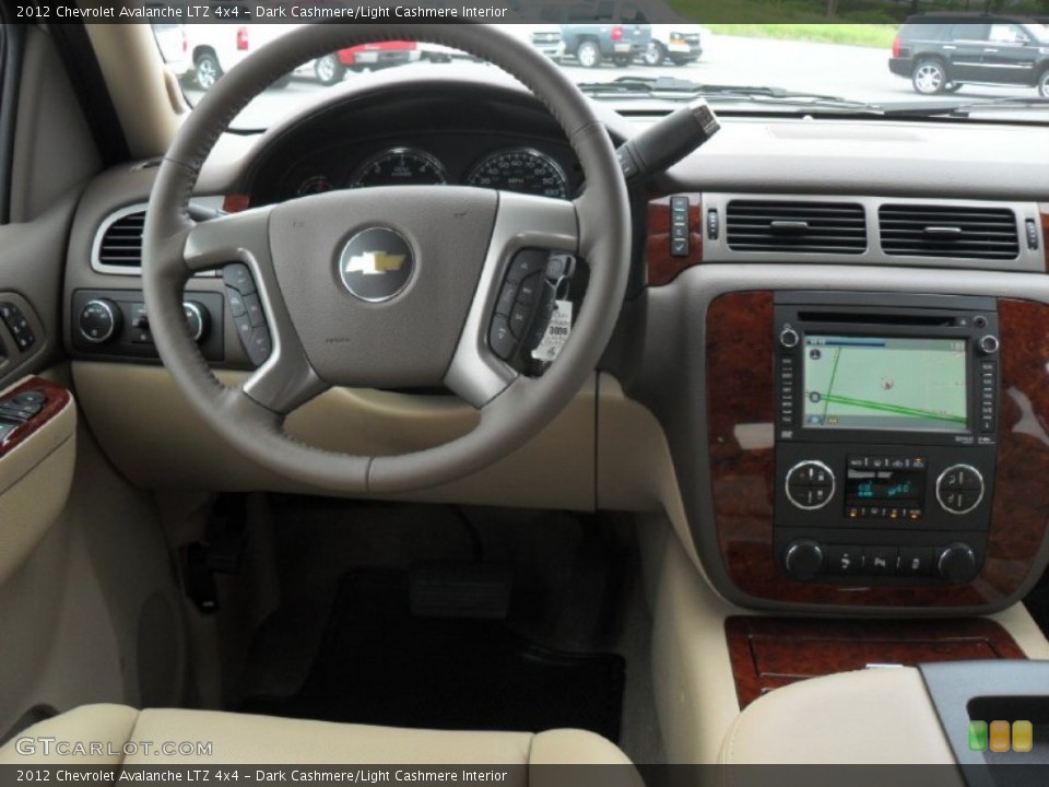 Dark Cashmere/Light Cashmere Interior Dashboard for the 2012 Chevrolet Avalanche LTZ 4x4 #54612903