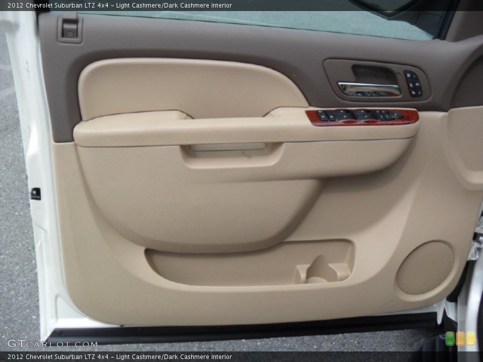 Light Cashmere/Dark Cashmere Interior Door Panel for the 2012 Chevrolet Suburban LTZ 4x4 #54613060