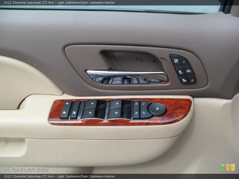 Light Cashmere/Dark Cashmere Interior Controls for the 2012 Chevrolet Suburban LTZ 4x4 #54613068
