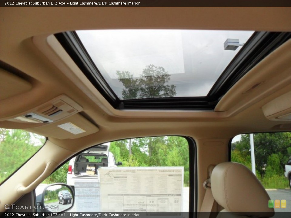 Light Cashmere/Dark Cashmere Interior Sunroof for the 2012 Chevrolet Suburban LTZ 4x4 #54613089