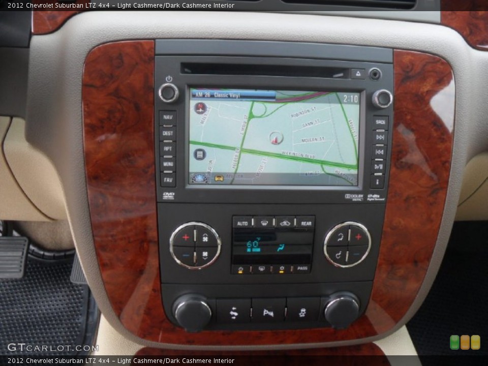 Light Cashmere/Dark Cashmere Interior Navigation for the 2012 Chevrolet Suburban LTZ 4x4 #54613097