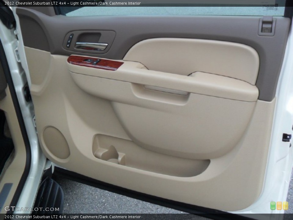 Light Cashmere/Dark Cashmere Interior Door Panel for the 2012 Chevrolet Suburban LTZ 4x4 #54613206
