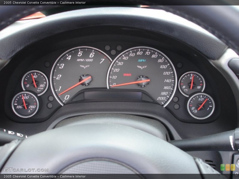 Cashmere Interior Gauges for the 2005 Chevrolet Corvette Convertible #54613470