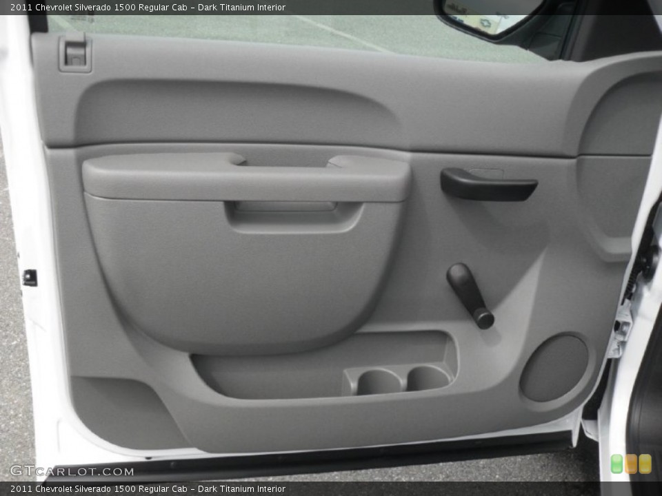 Dark Titanium Interior Door Panel for the 2011 Chevrolet Silverado 1500 Regular Cab #54613736