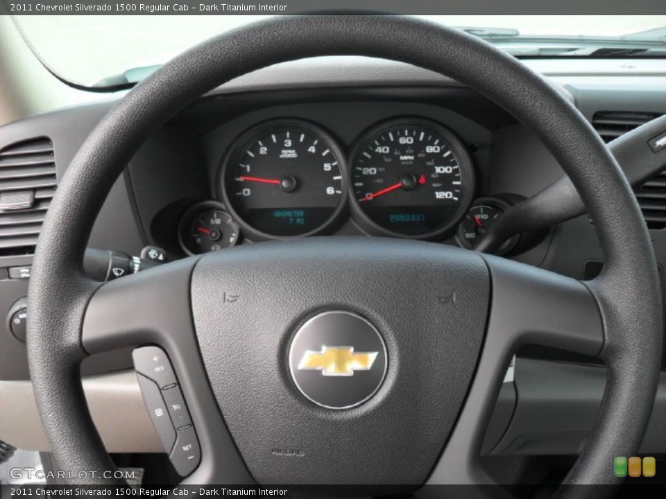 Dark Titanium Interior Steering Wheel for the 2011 Chevrolet Silverado 1500 Regular Cab #54613754