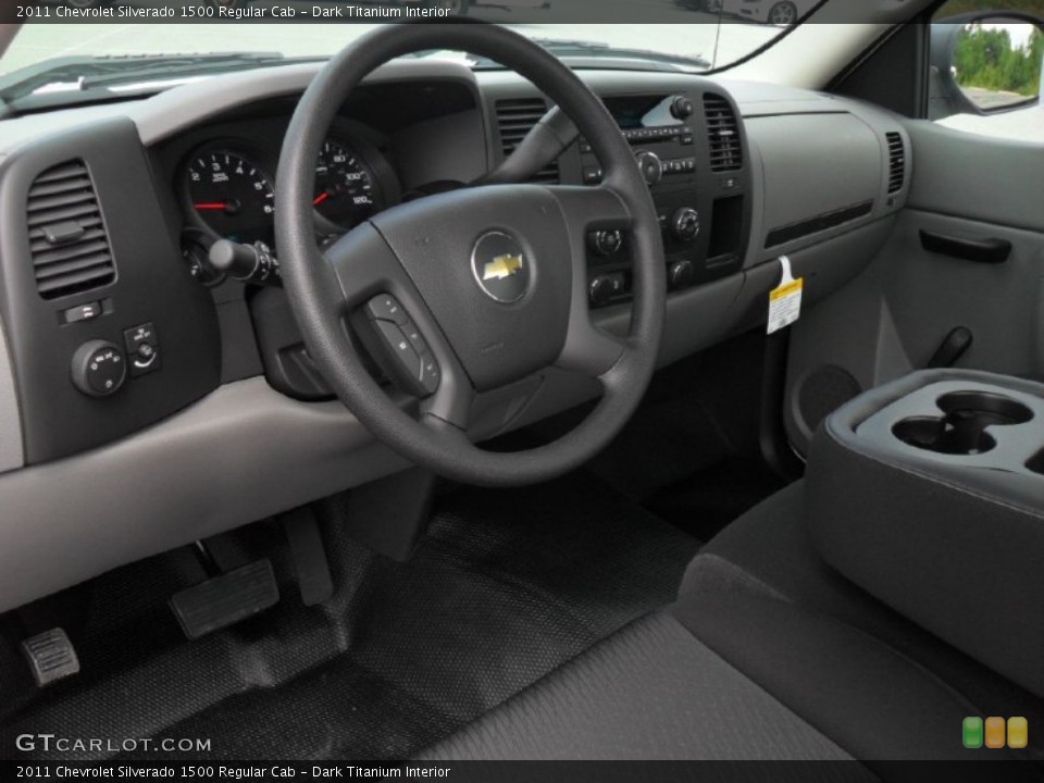 Dark Titanium Interior Prime Interior for the 2011 Chevrolet Silverado 1500 Regular Cab #54613833