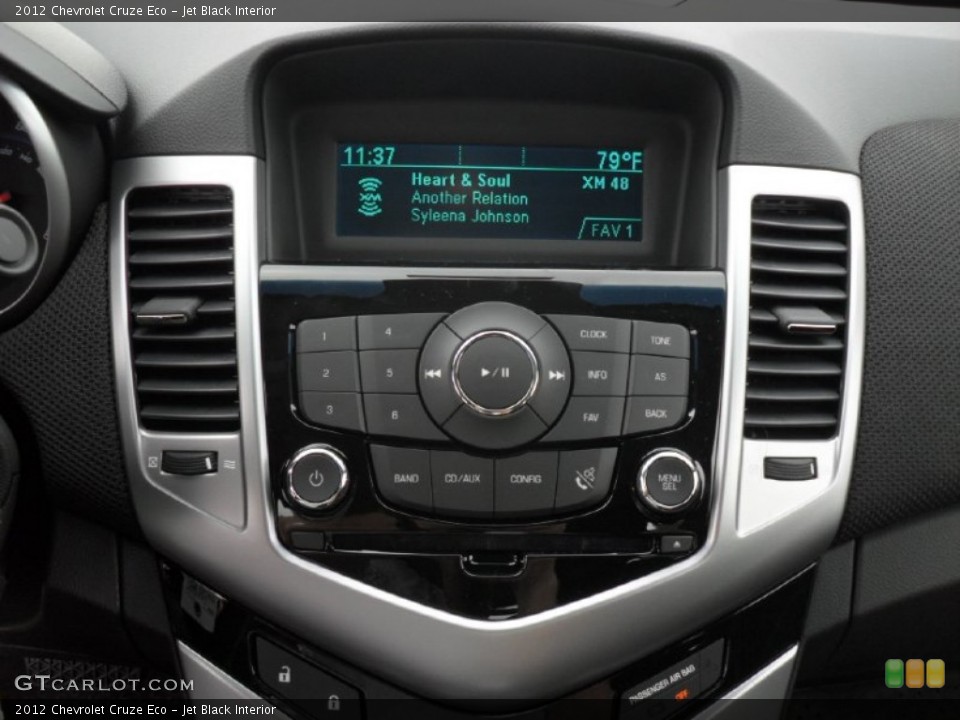 Jet Black Interior Controls for the 2012 Chevrolet Cruze Eco #54615163