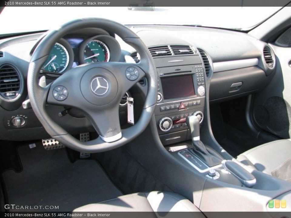 Black Interior Dashboard for the 2010 Mercedes-Benz SLK 55 AMG Roadster #54615684