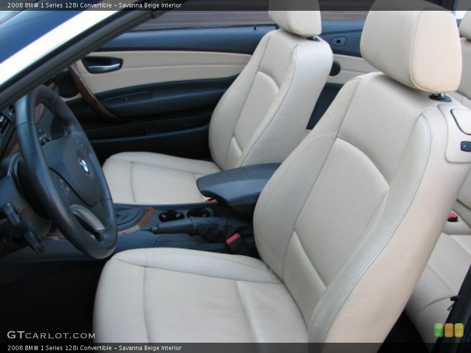 Savanna Beige Interior Photo for the 2008 BMW 1 Series 128i Convertible #54615990
