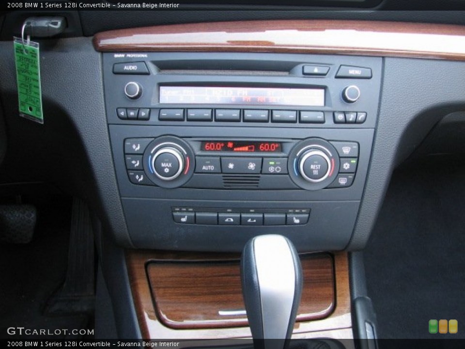 Savanna Beige Interior Controls for the 2008 BMW 1 Series 128i Convertible #54616017