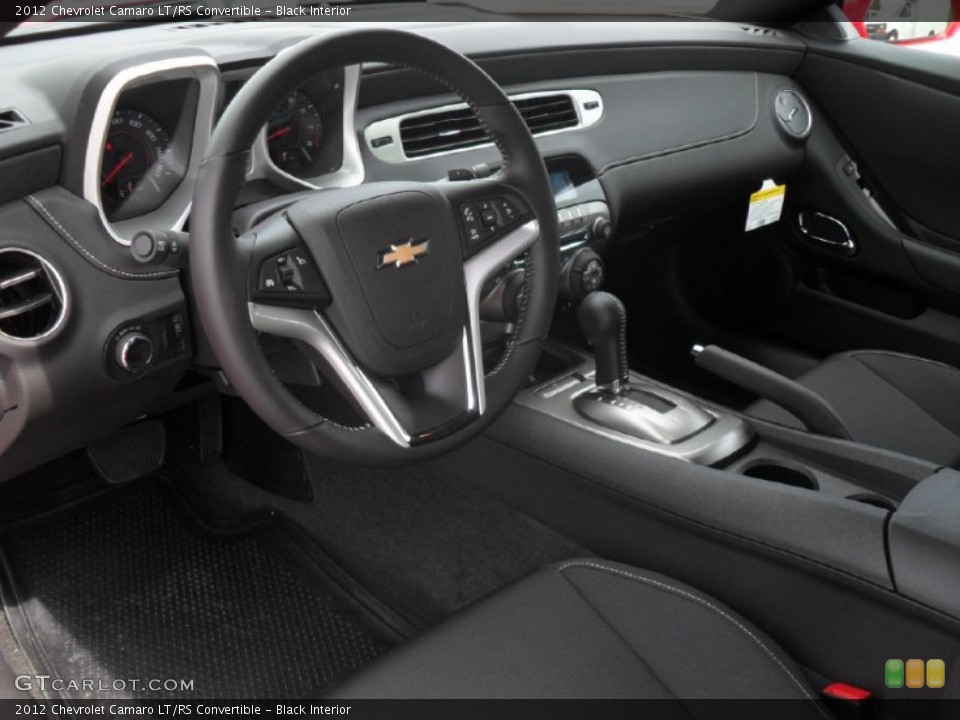 Black Interior Prime Interior for the 2012 Chevrolet Camaro LT/RS Convertible #54616791