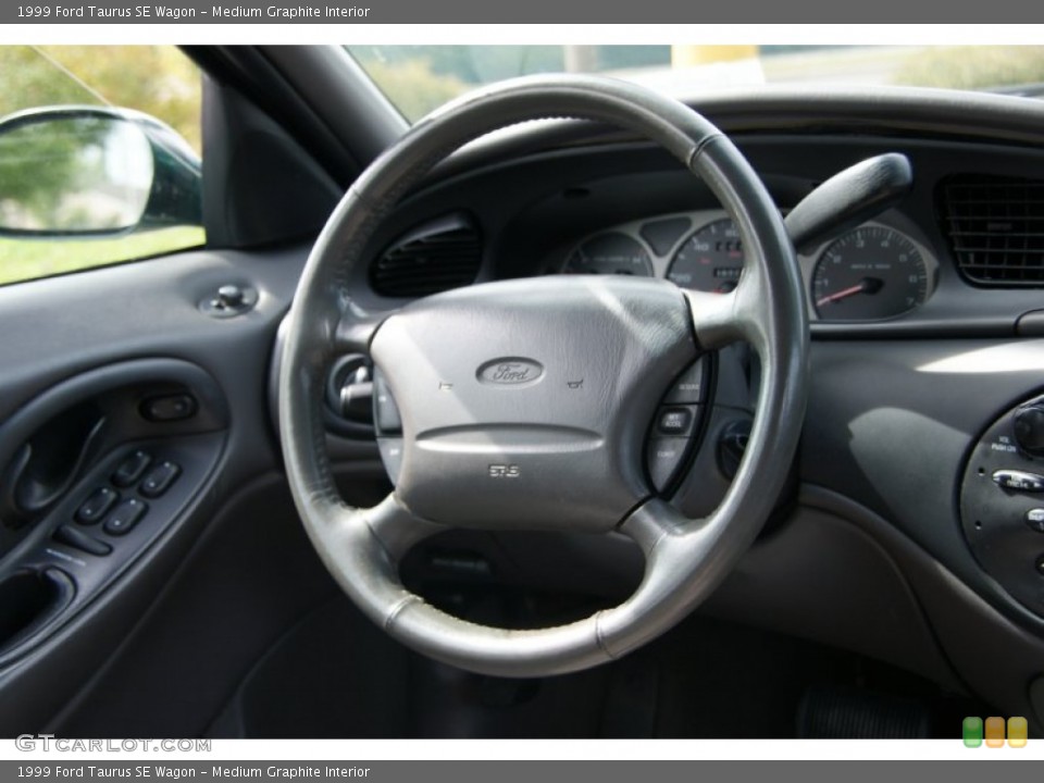 Medium Graphite Interior Steering Wheel for the 1999 Ford Taurus SE Wagon #54617115