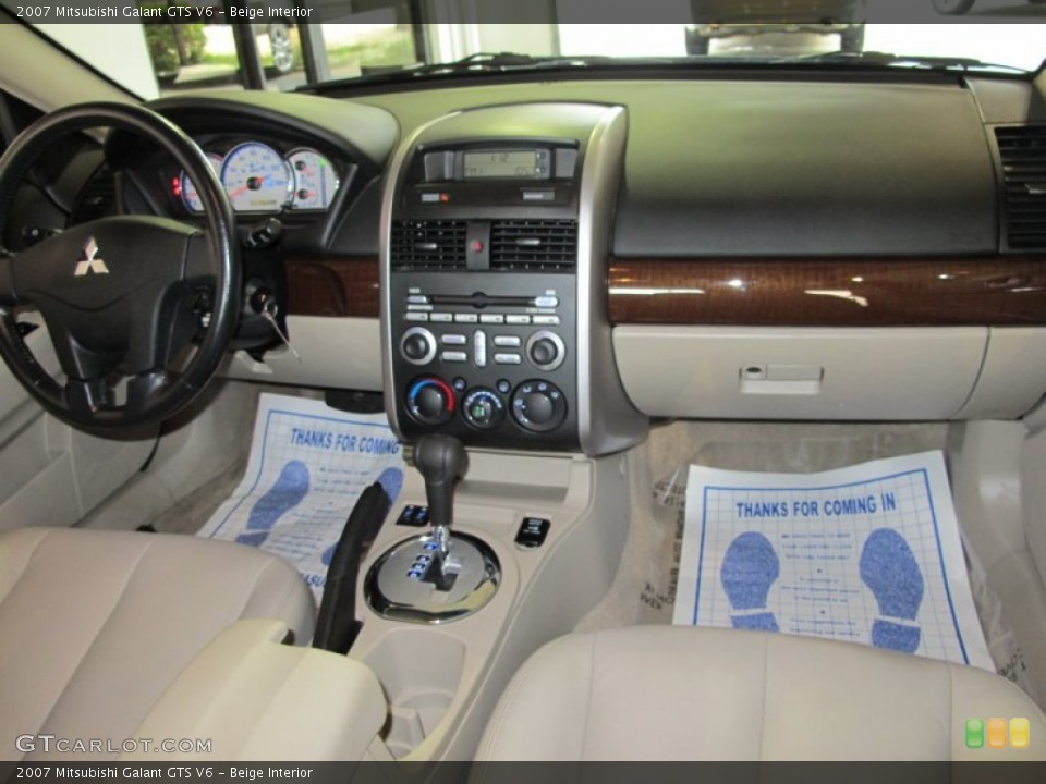 Beige Interior Dashboard for the 2007 Mitsubishi Galant GTS V6 #54617343