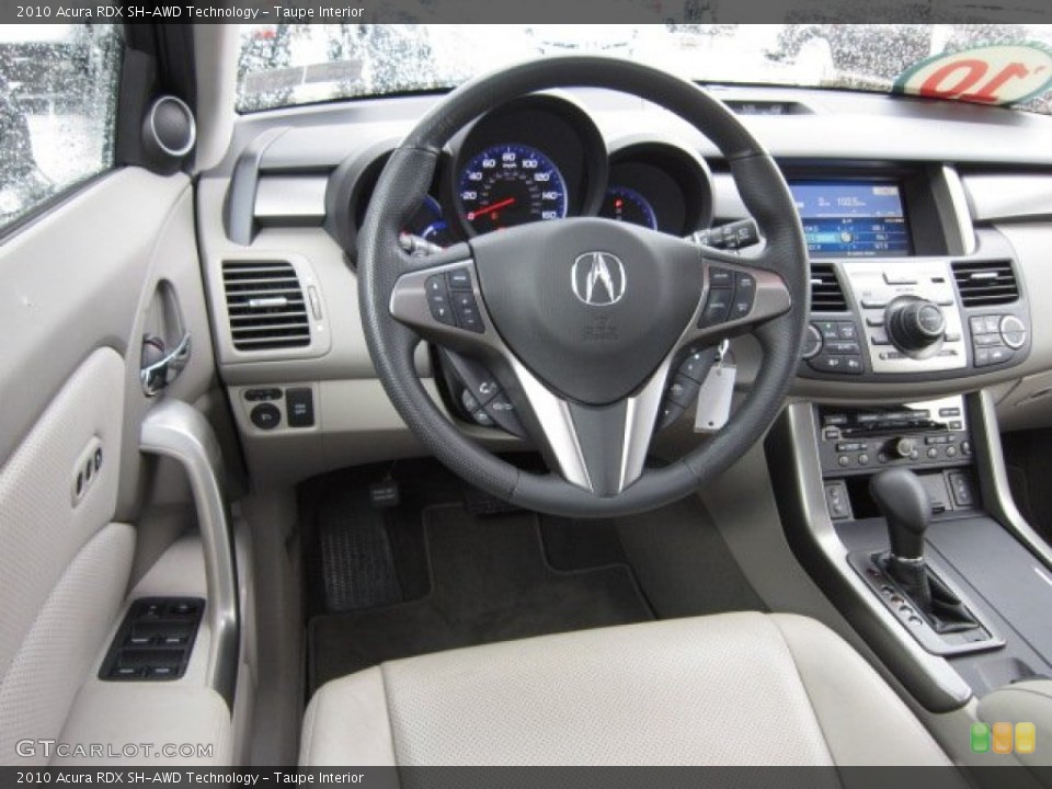 Taupe Interior Steering Wheel for the 2010 Acura RDX SH-AWD Technology #54619821