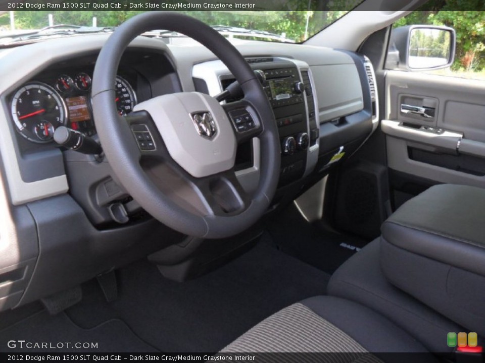 Dark Slate Gray/Medium Graystone Interior Photo for the 2012 Dodge Ram 1500 SLT Quad Cab #54619863