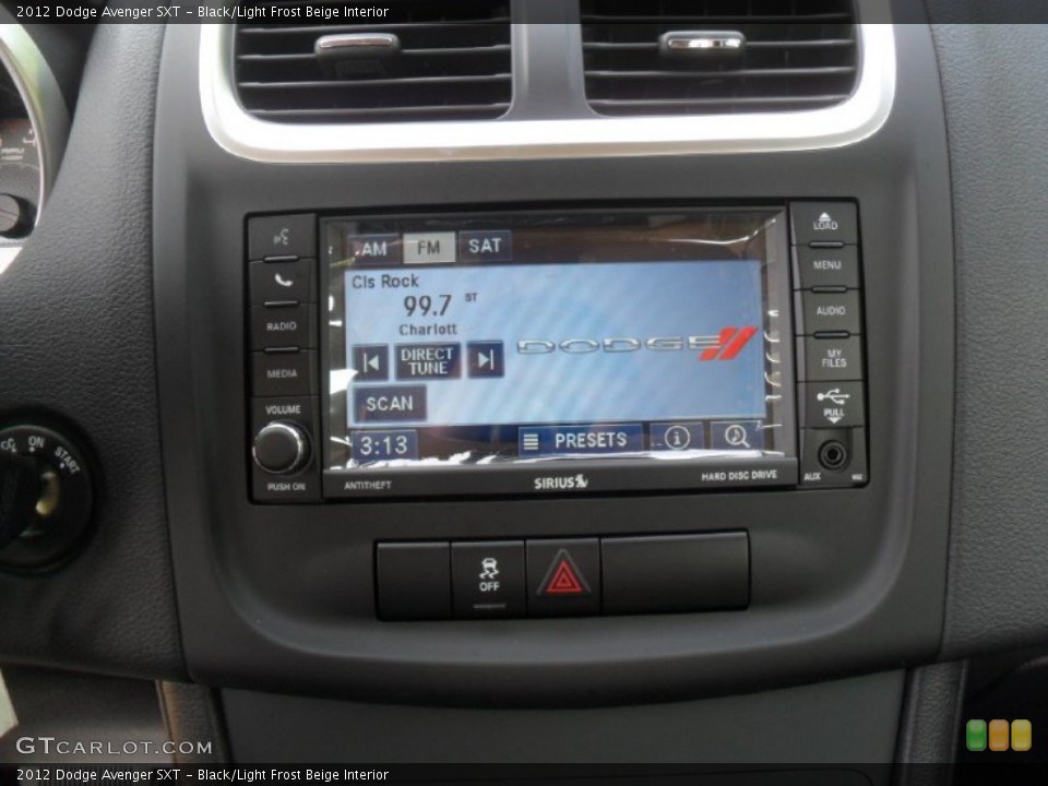 Black/Light Frost Beige Interior Controls for the 2012 Dodge Avenger SXT #54619959