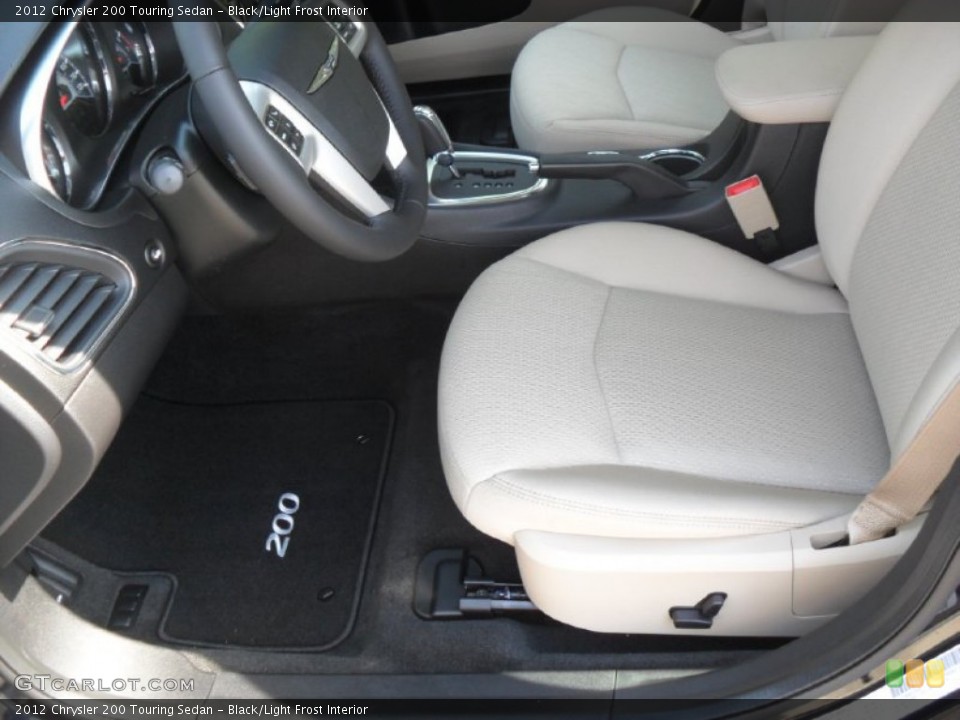 Black/Light Frost Interior Photo for the 2012 Chrysler 200 Touring Sedan #54620145