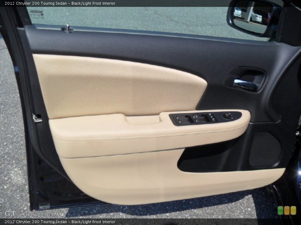 Black/Light Frost Interior Door Panel for the 2012 Chrysler 200 Touring Sedan #54620155