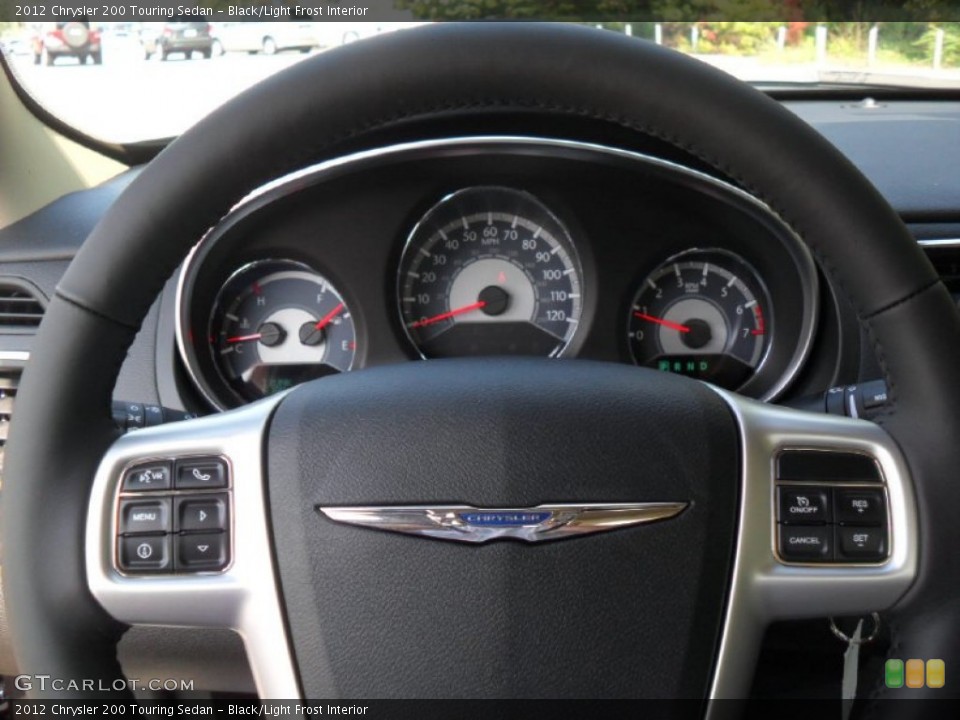 Black/Light Frost Interior Steering Wheel for the 2012 Chrysler 200 Touring Sedan #54620182