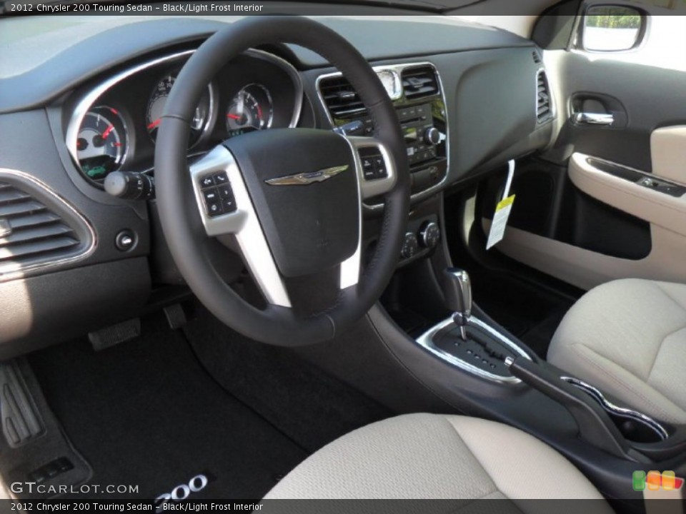 Black/Light Frost Interior Prime Interior for the 2012 Chrysler 200 Touring Sedan #54620298