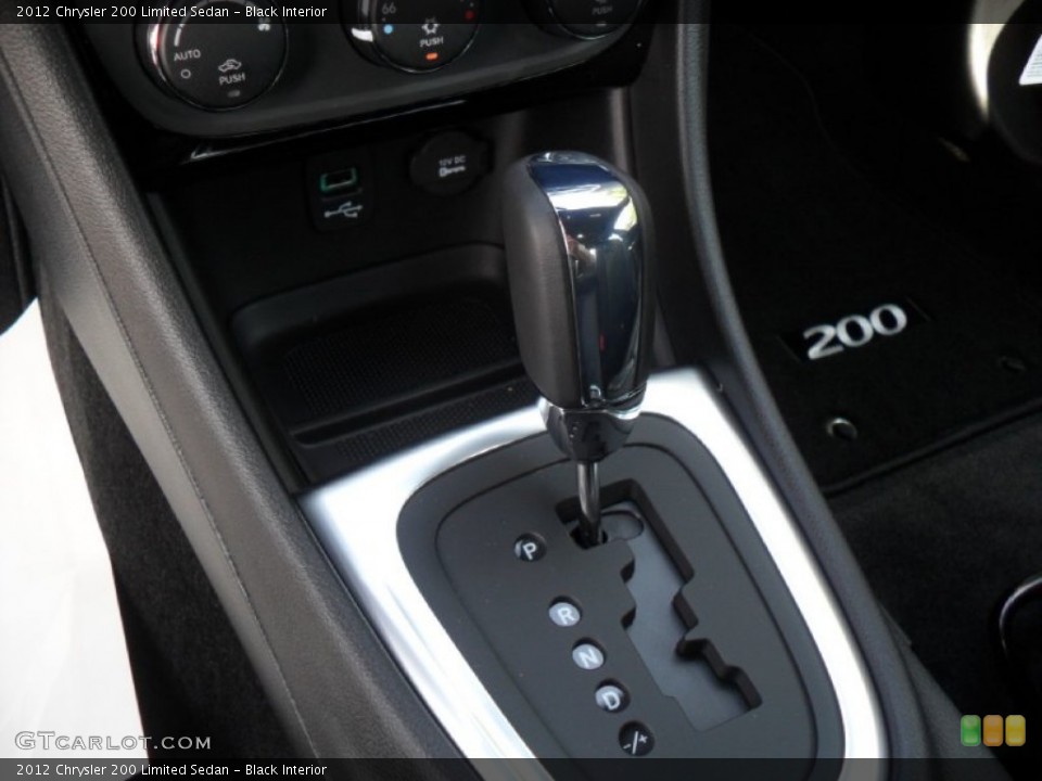 Black Interior Transmission for the 2012 Chrysler 200 Limited Sedan #54620376