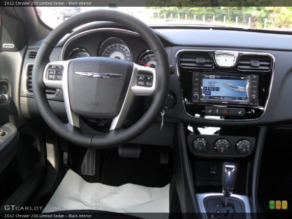 Black Interior Dashboard for the 2012 Chrysler 200 Limited Sedan #54620427