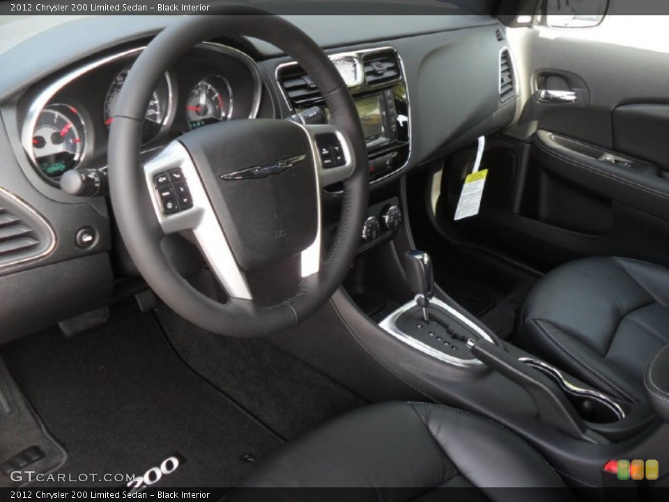 Black Interior Prime Interior for the 2012 Chrysler 200 Limited Sedan #54620514