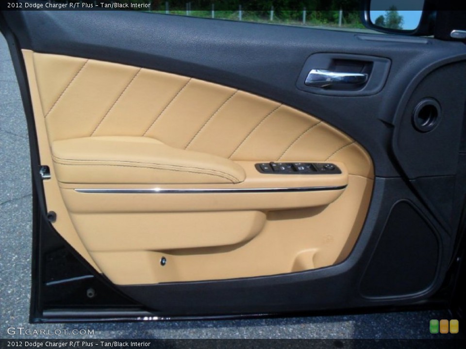 Tan/Black Interior Door Panel for the 2012 Dodge Charger R/T Plus #54620583