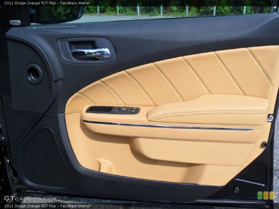 Tan/Black Interior Door Panel for the 2012 Dodge Charger R/T Plus #54620727