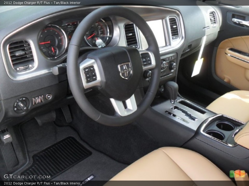 Tan/Black Interior Prime Interior for the 2012 Dodge Charger R/T Plus #54620763