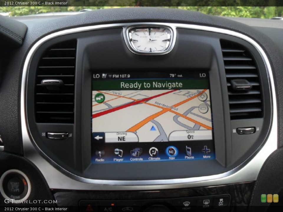 Black Interior Navigation for the 2012 Chrysler 300 C #54620880