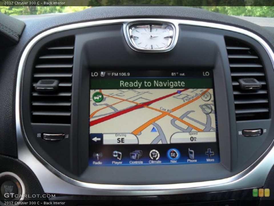 Black Interior Navigation for the 2012 Chrysler 300 C #54621117