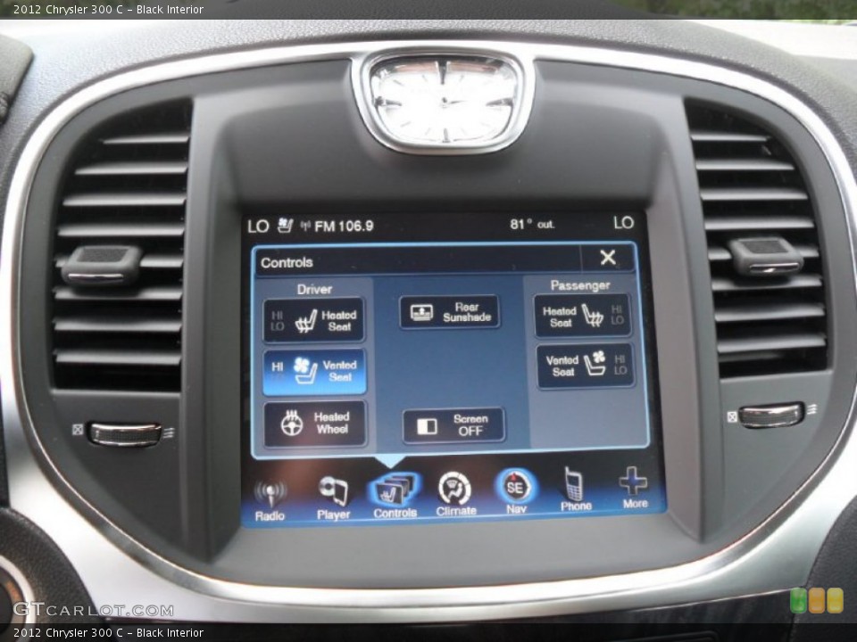 Black Interior Controls for the 2012 Chrysler 300 C #54621129