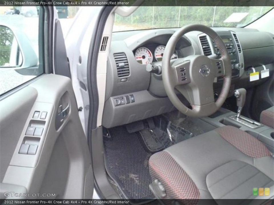 Pro 4X Graphite/Red Interior Photo for the 2012 Nissan Frontier Pro-4X Crew Cab 4x4 #54621483
