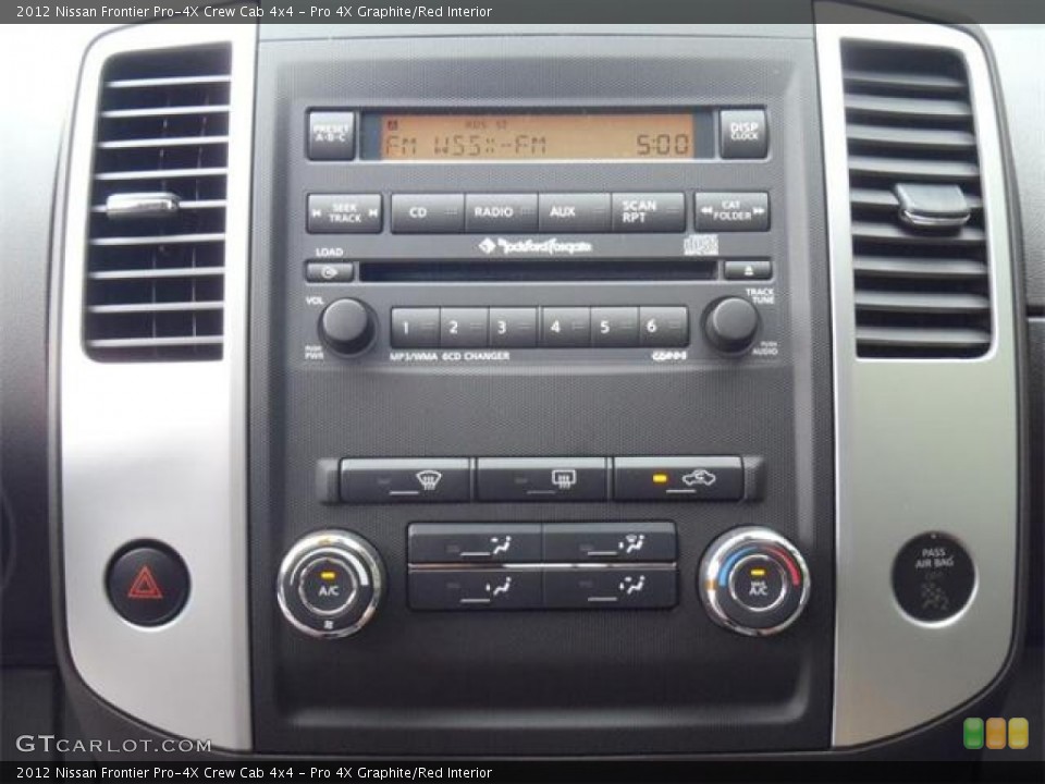 Pro 4X Graphite/Red Interior Controls for the 2012 Nissan Frontier Pro-4X Crew Cab 4x4 #54621512