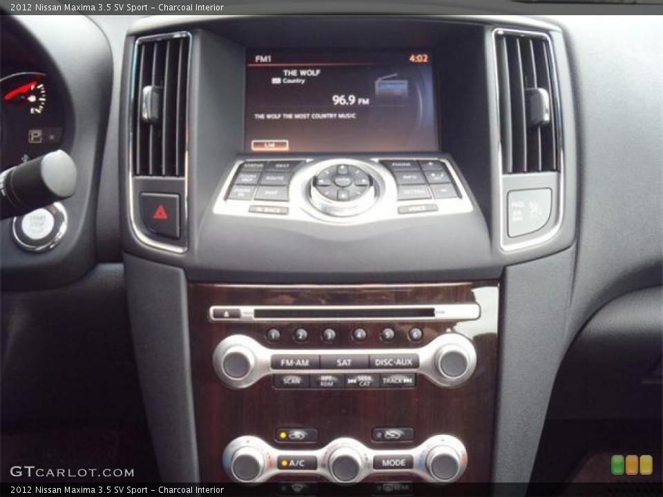 Charcoal Interior Controls for the 2012 Nissan Maxima 3.5 SV Sport #54621633