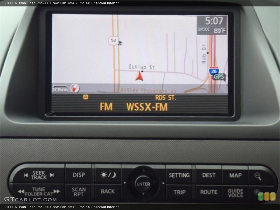Pro 4X Charcoal Interior Navigation for the 2011 Nissan Titan Pro-4X Crew Cab 4x4 #54621816