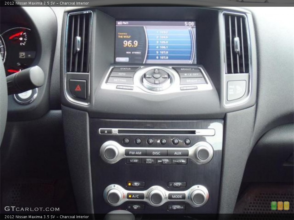 Charcoal Interior Controls for the 2012 Nissan Maxima 3.5 SV #54622089