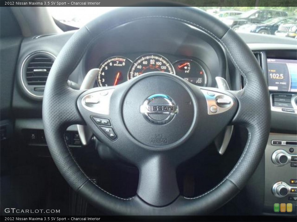 Charcoal Interior Steering Wheel for the 2012 Nissan Maxima 3.5 SV Sport #54622332
