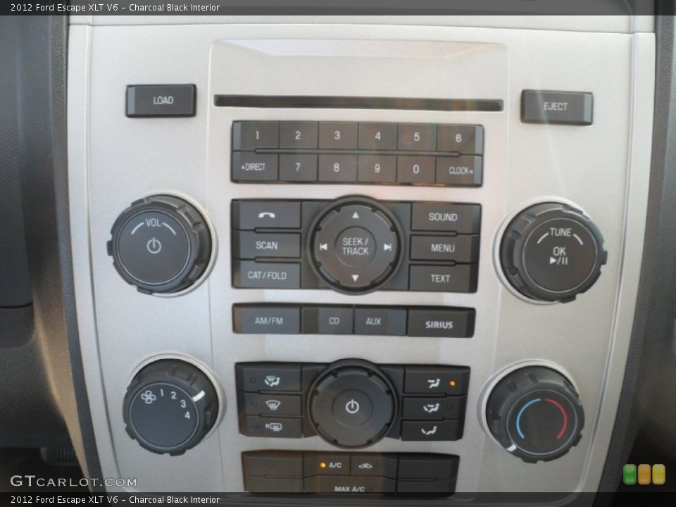Charcoal Black Interior Controls for the 2012 Ford Escape XLT V6 #54622383