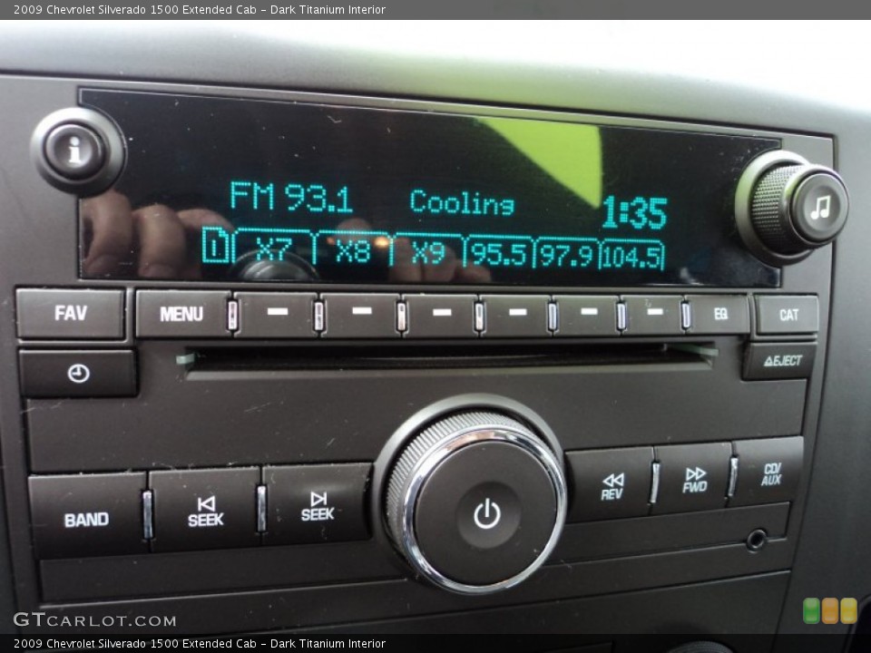 Dark Titanium Interior Audio System for the 2009 Chevrolet Silverado 1500 Extended Cab #54622635