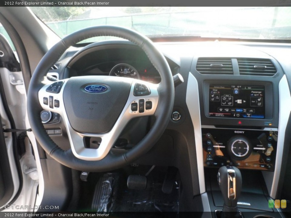 Charcoal Black/Pecan Interior Dashboard for the 2012 Ford Explorer Limited #54622707