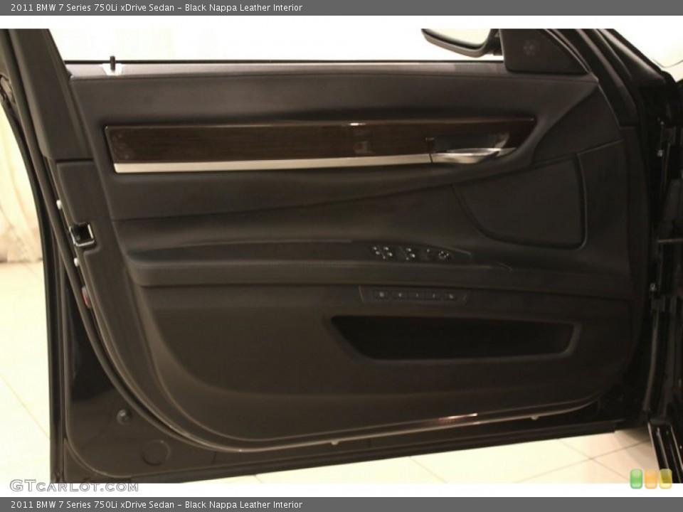 Black Nappa Leather Interior Door Panel for the 2011 BMW 7 Series 750Li xDrive Sedan #54623346