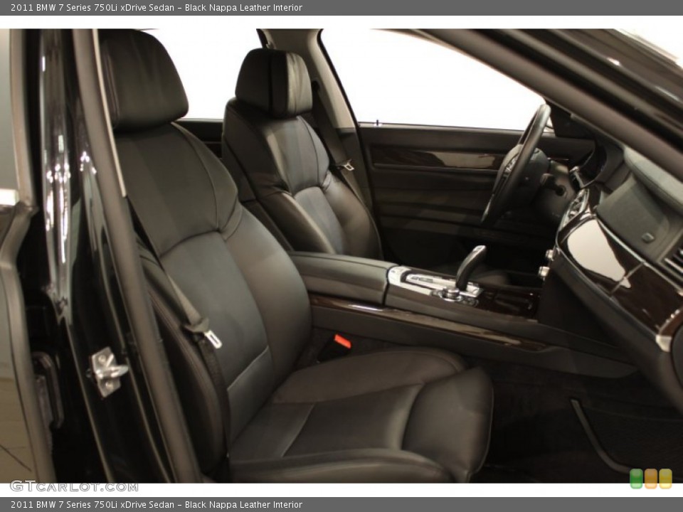 Black Nappa Leather Interior Photo for the 2011 BMW 7 Series 750Li xDrive Sedan #54623511