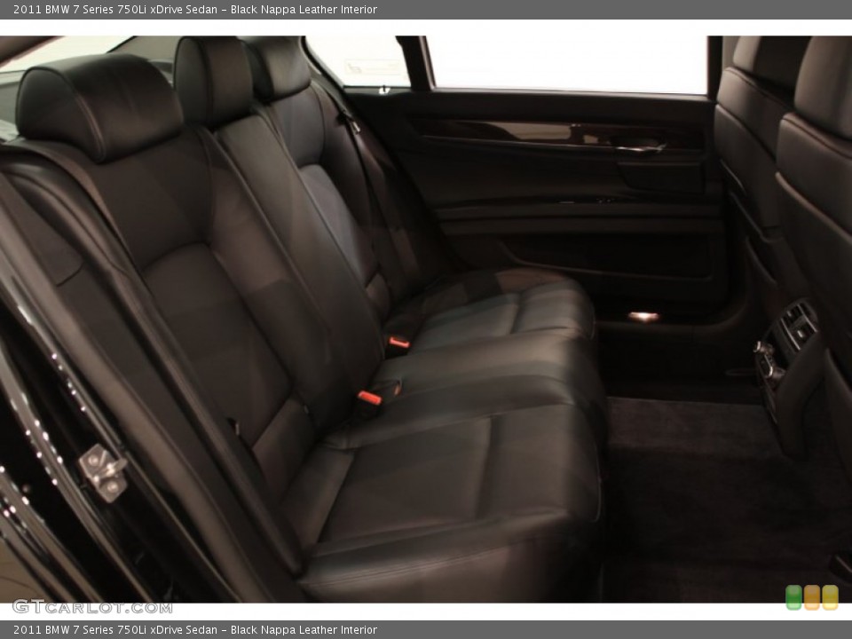 Black Nappa Leather Interior Photo for the 2011 BMW 7 Series 750Li xDrive Sedan #54623518