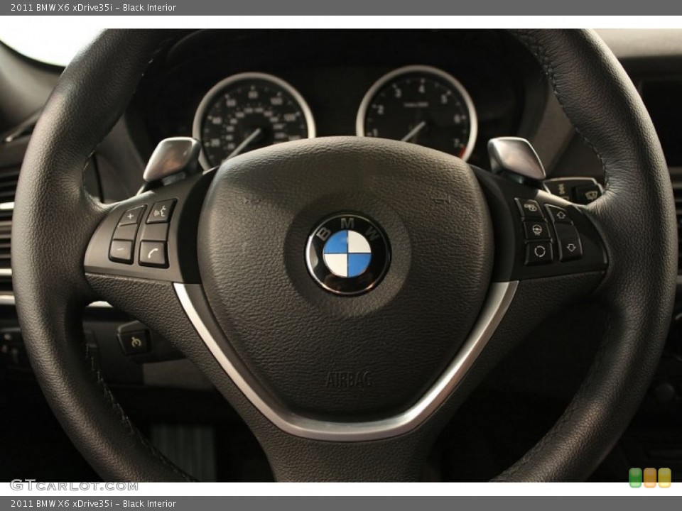 Black Interior Steering Wheel for the 2011 BMW X6 xDrive35i #54623670
