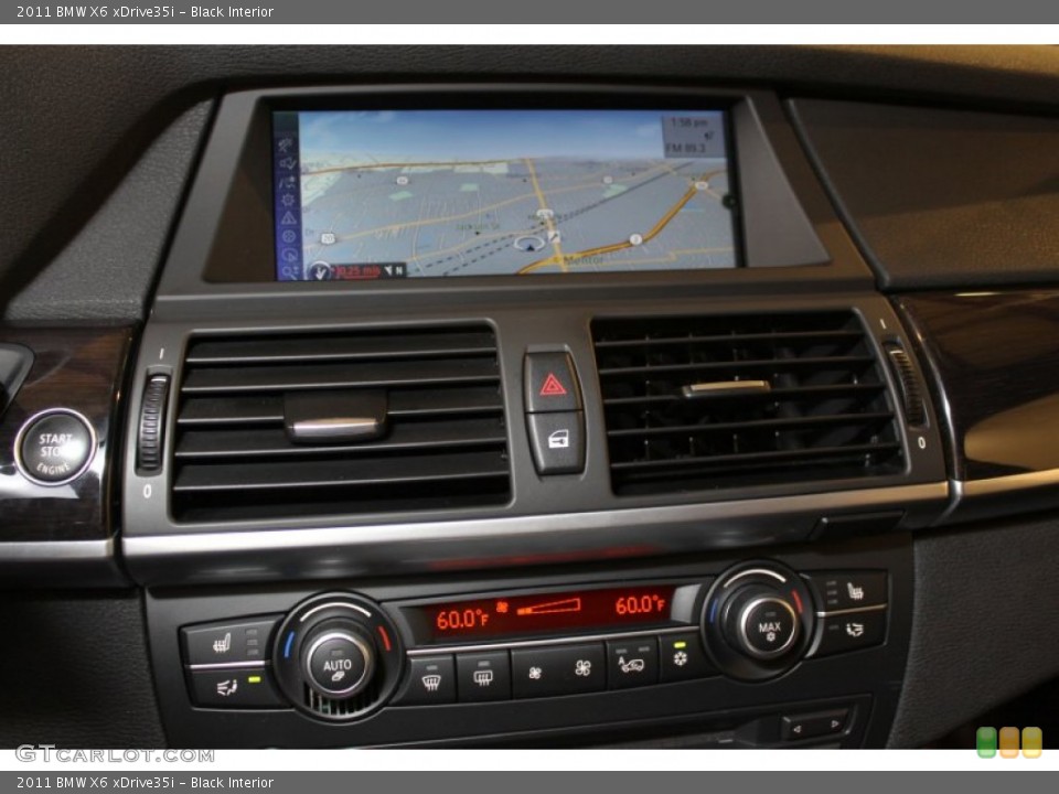 Black Interior Navigation for the 2011 BMW X6 xDrive35i #54623691