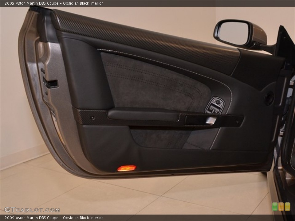 Obsidian Black Interior Door Panel for the 2009 Aston Martin DBS Coupe #54625419